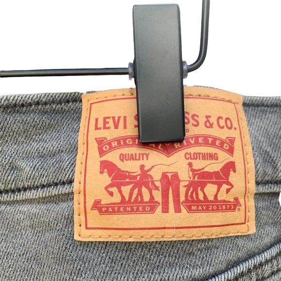 Levi's Women's Ribcage Ankle Crop Straight Jeans in Cosmic Chatter Gray Size 18W - Picture 9 of 13